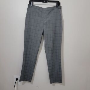 Uniqlo Smart 2Way Stretch ankle-length trousers, checkered pattern, size medium